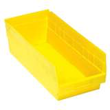 Store-More 6" Shelf Bin 17-7/8in x 8-3/8in x 6in, Yellow, 10 per Case redirect to product page